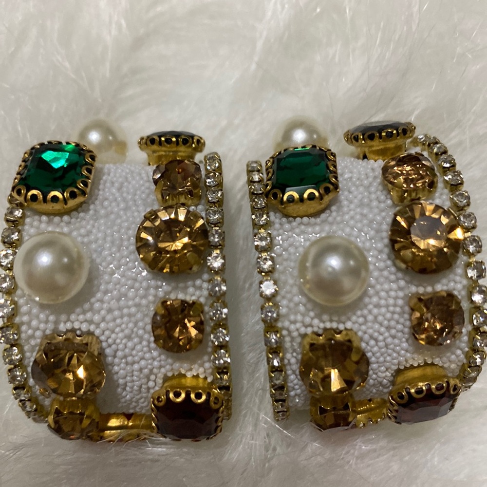 Gem earrings
